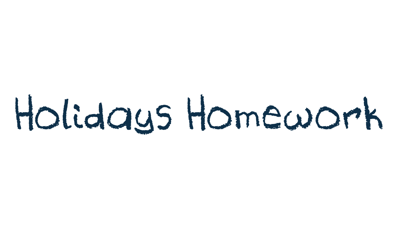 Holidays Homework, script school fancy decorative calligraphy font preview