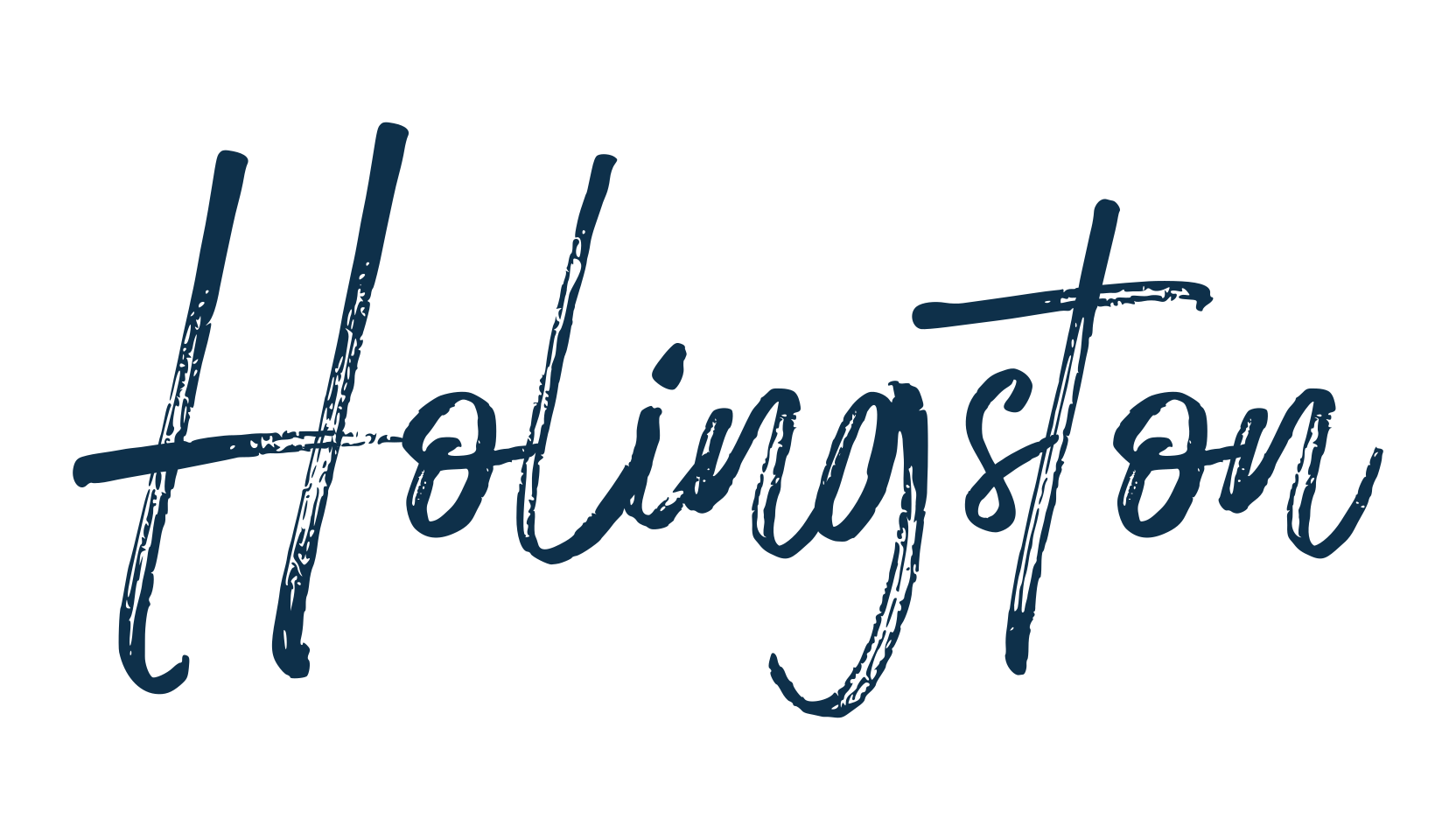 Holingston, script brush fancy decorative calligraphy font preview