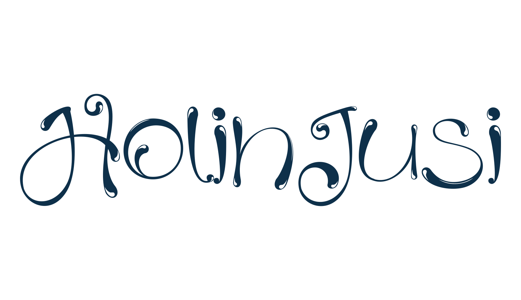 HolinJusi, fancy decorative font preview