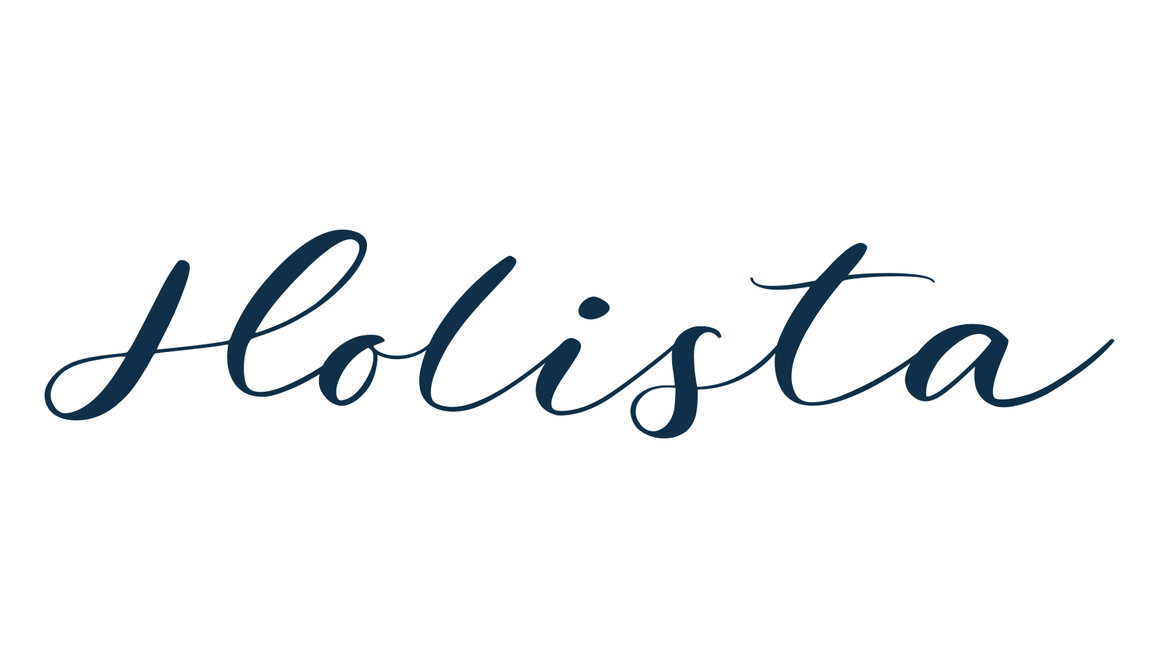 Holista, calligraphy font preview