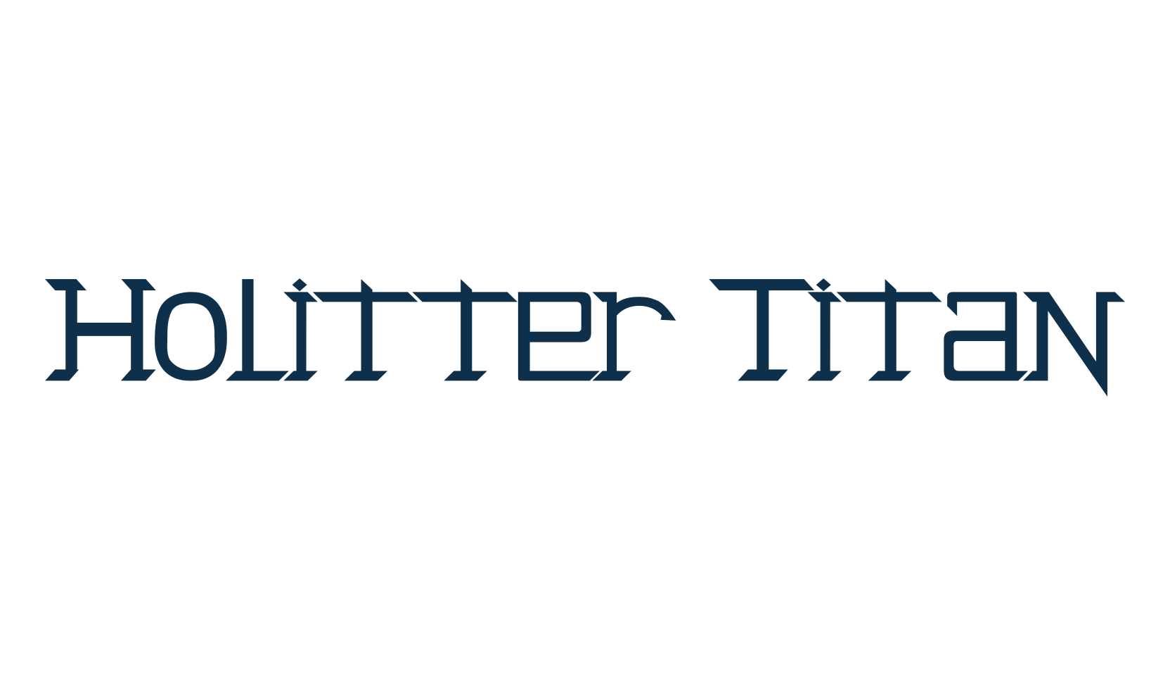 Holitter Titan, gothic modern font preview