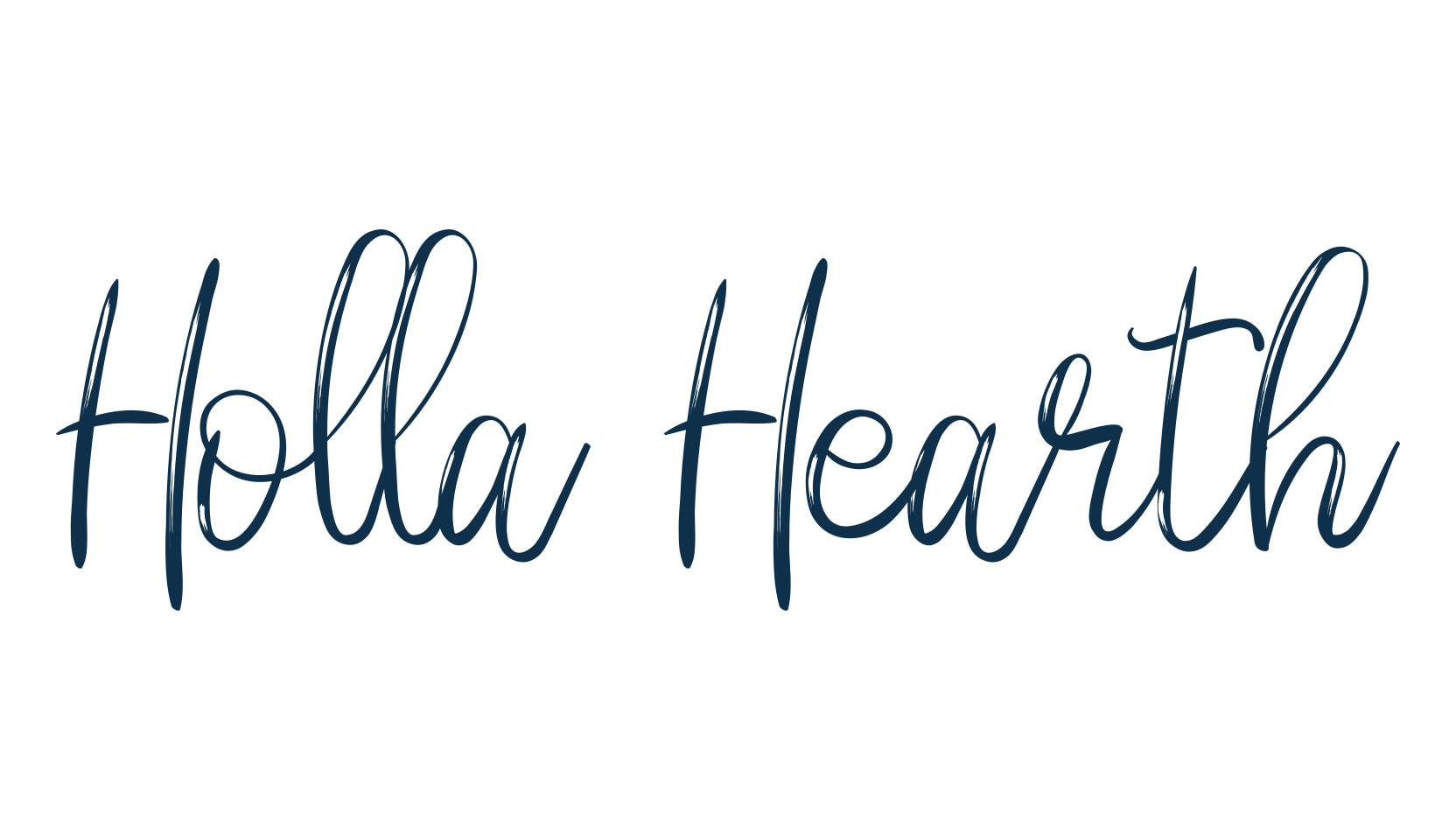 Holla Hearth, script brush fancy decorative calligraphy font preview