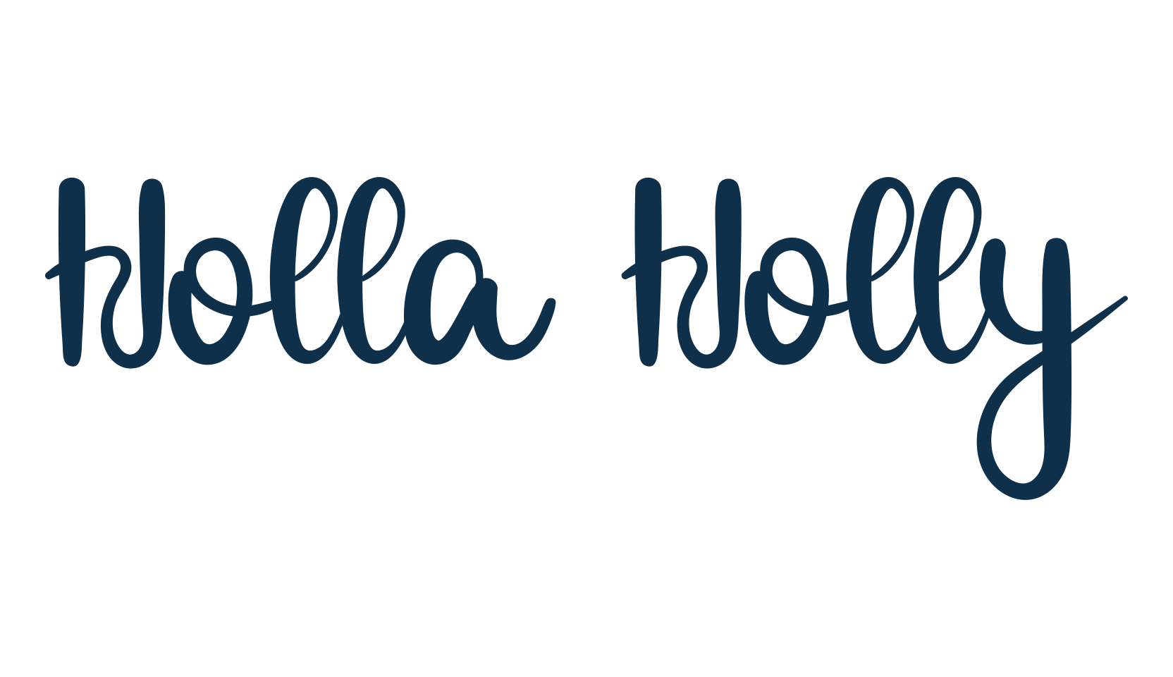 Holla Holly, display market font preview