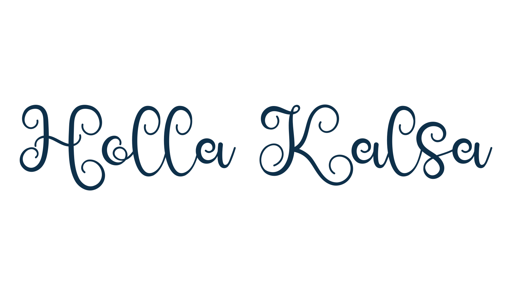 Holla Kalsa, fancy curly decorative font preview