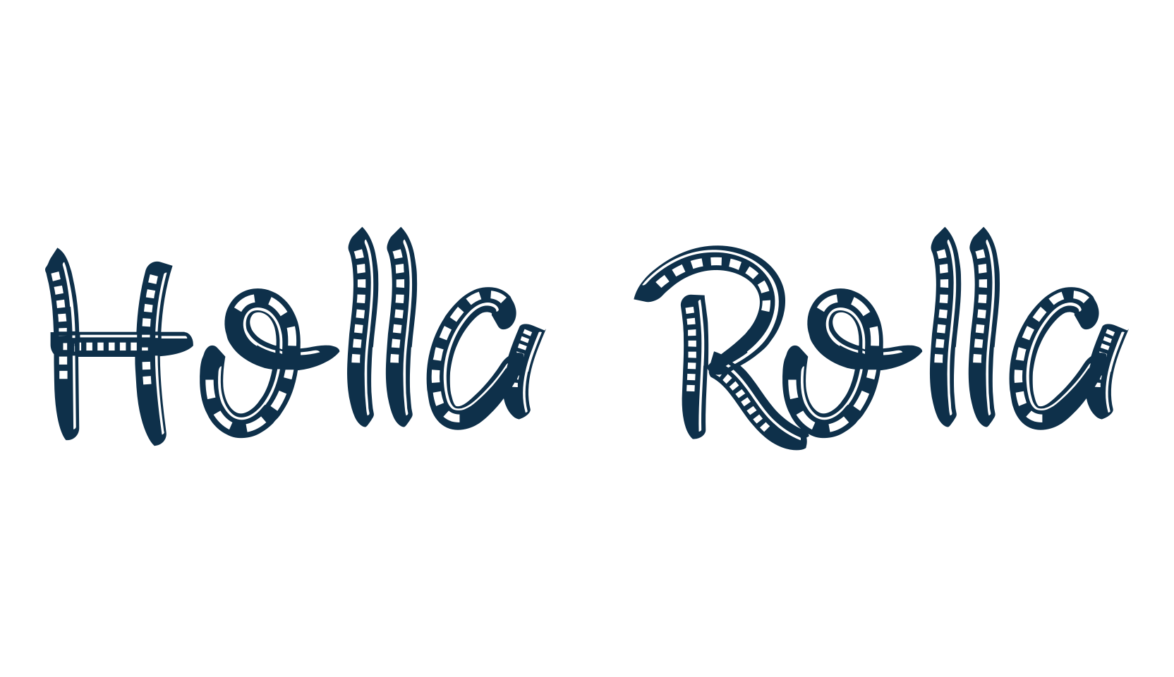 Holla Rolla, fancy decorative font preview