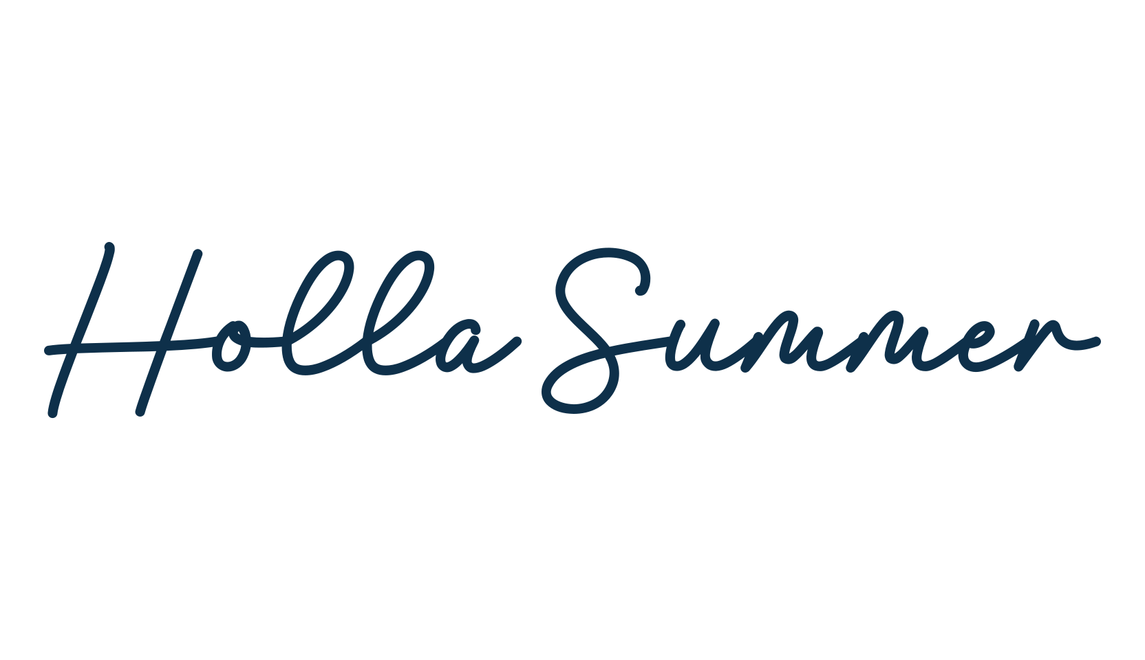 Holla Summer, script handwritten fancy decorative calligraphy font preview