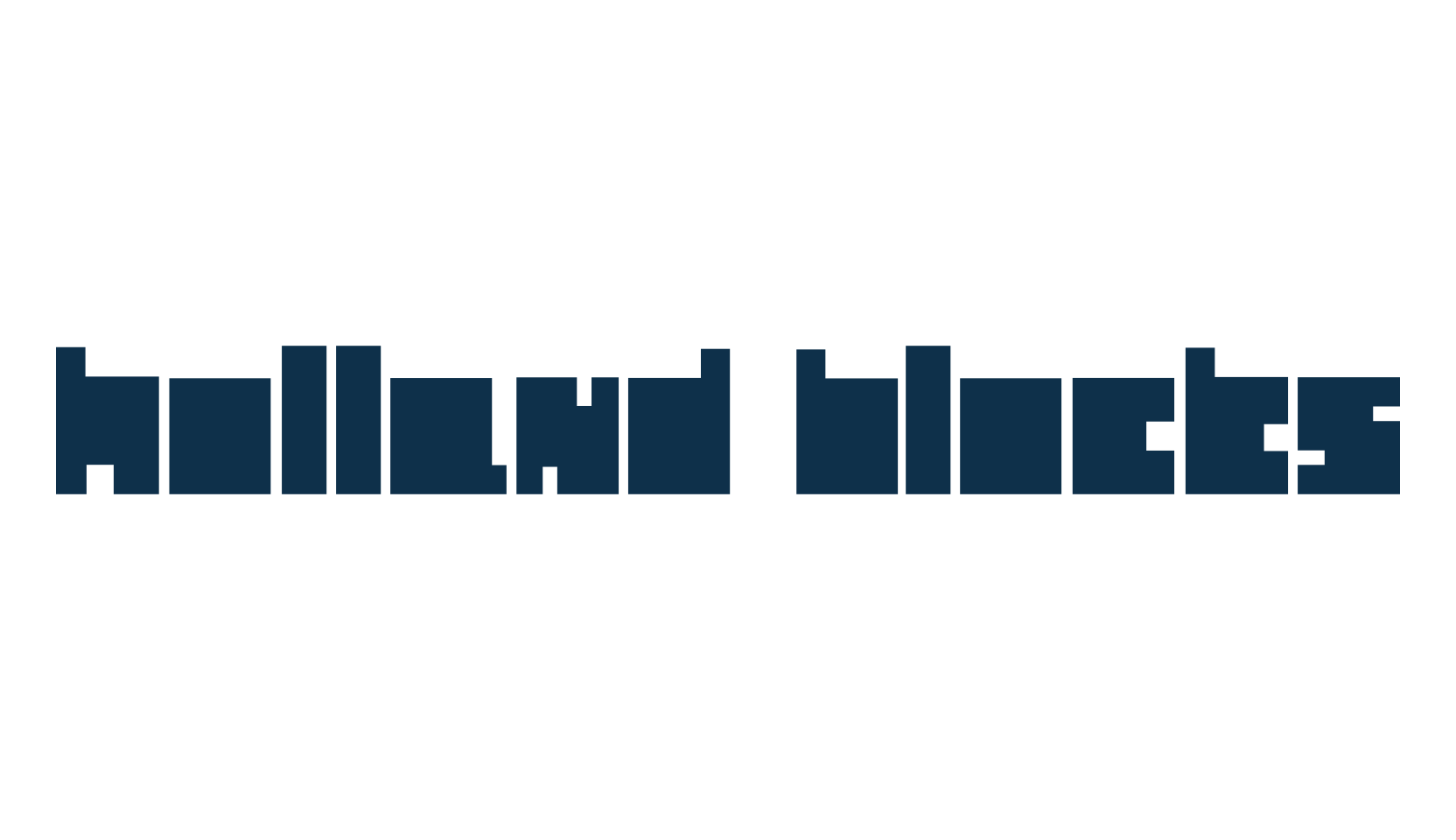 Holland Blocks, square font preview