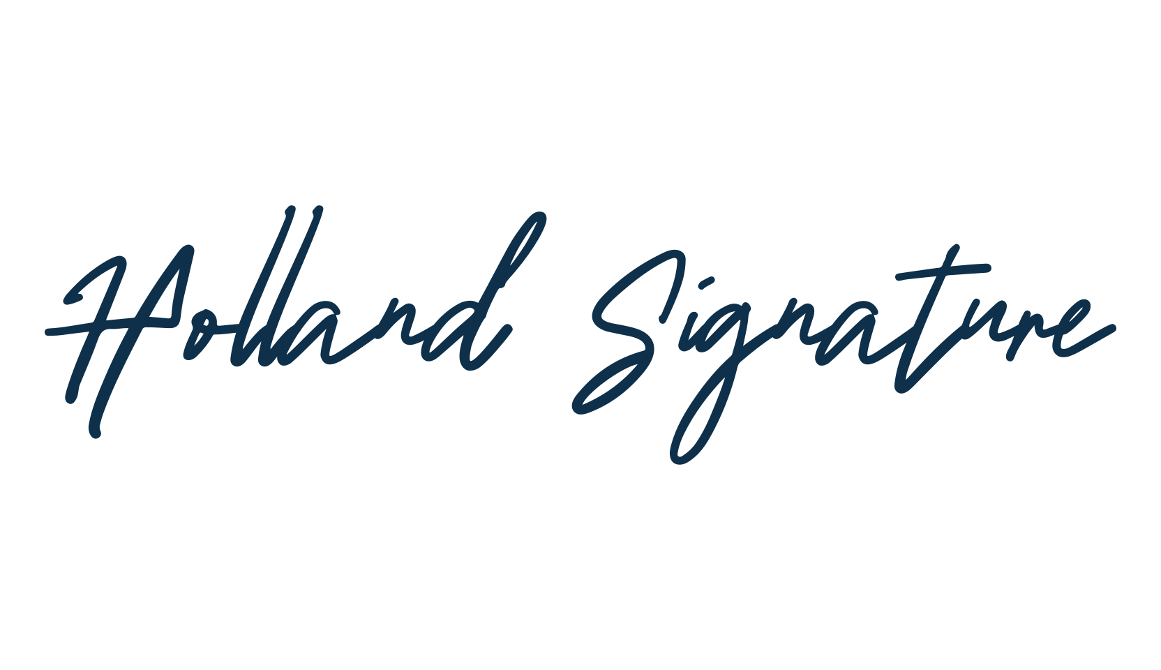 Holland Signature, script handwritten fancy decorative calligraphy font preview