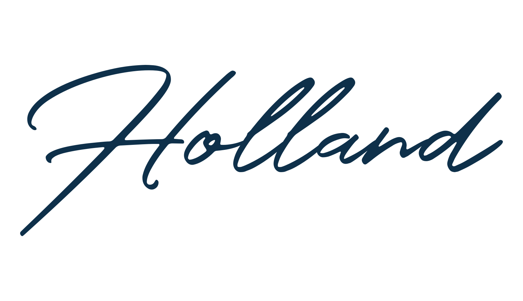 Holland (holland), script handwritten fancy decorative calligraphy font preview