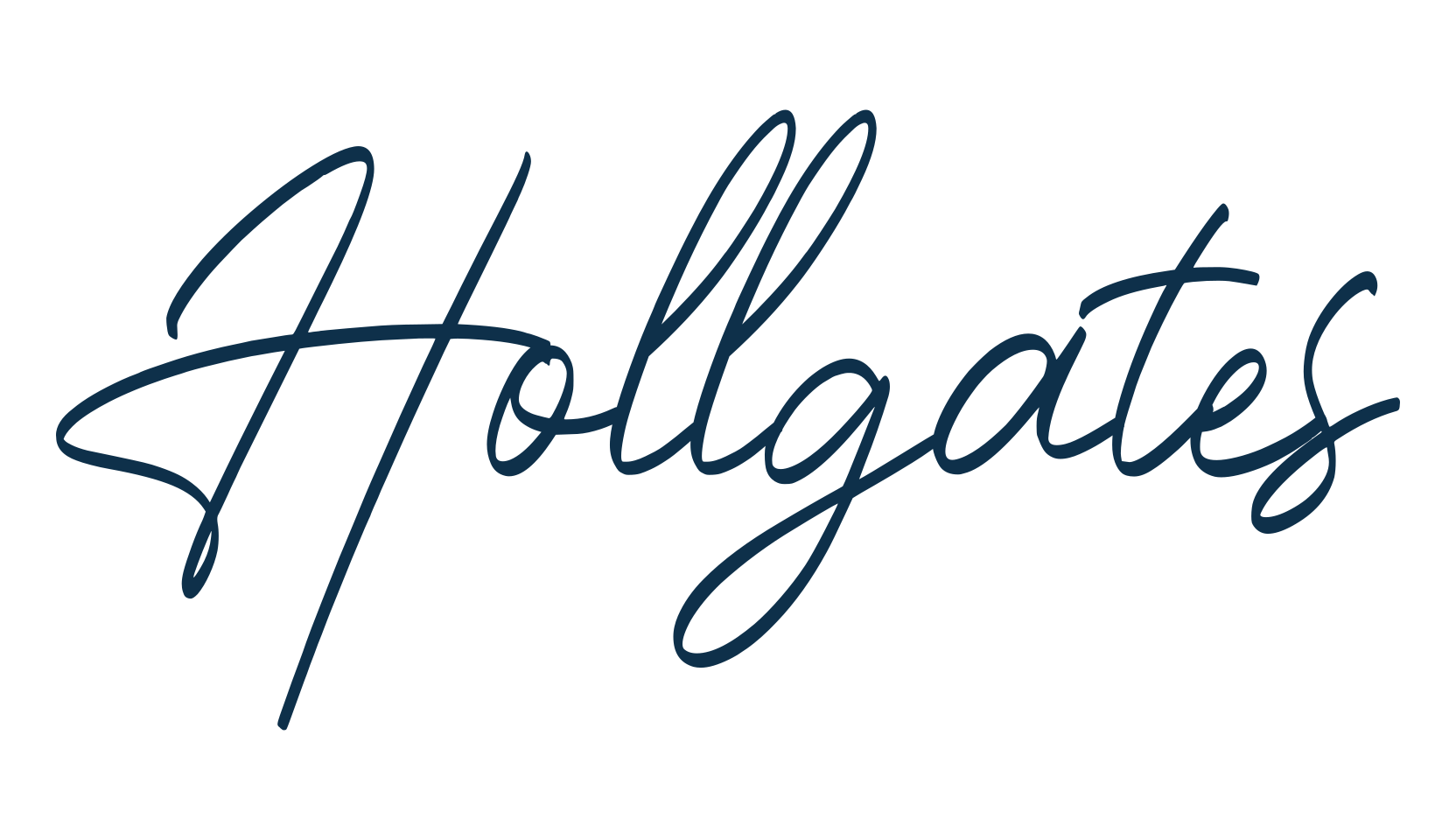 Hollgates, handwriting font preview