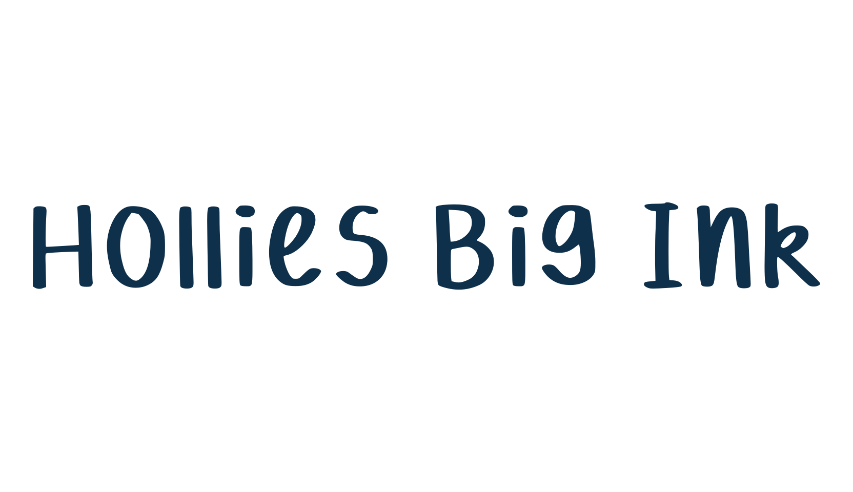 Hollies Big Ink, script handwritten fancy decorative calligraphy font preview