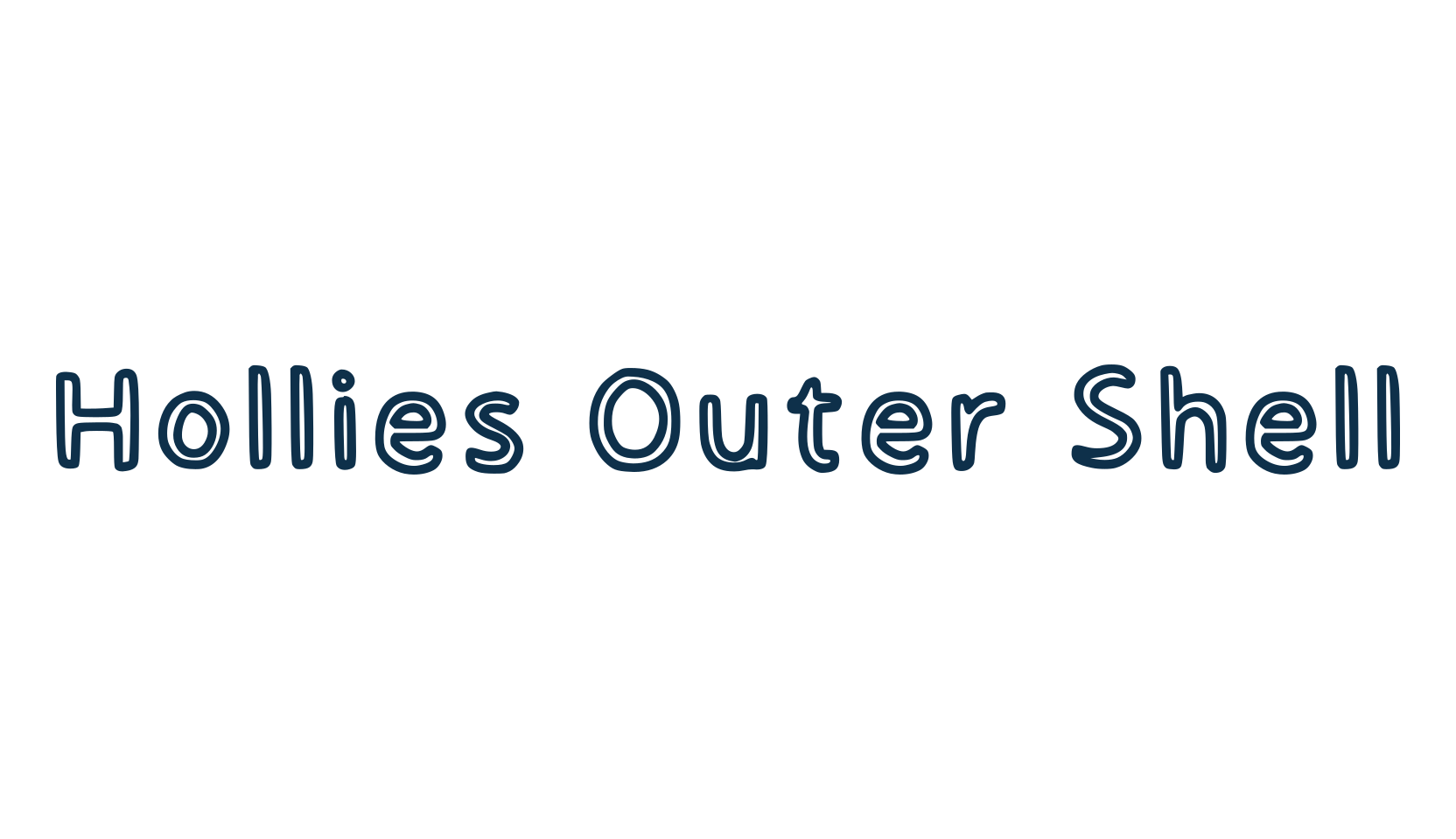 Hollies Outer Shell, display market font preview