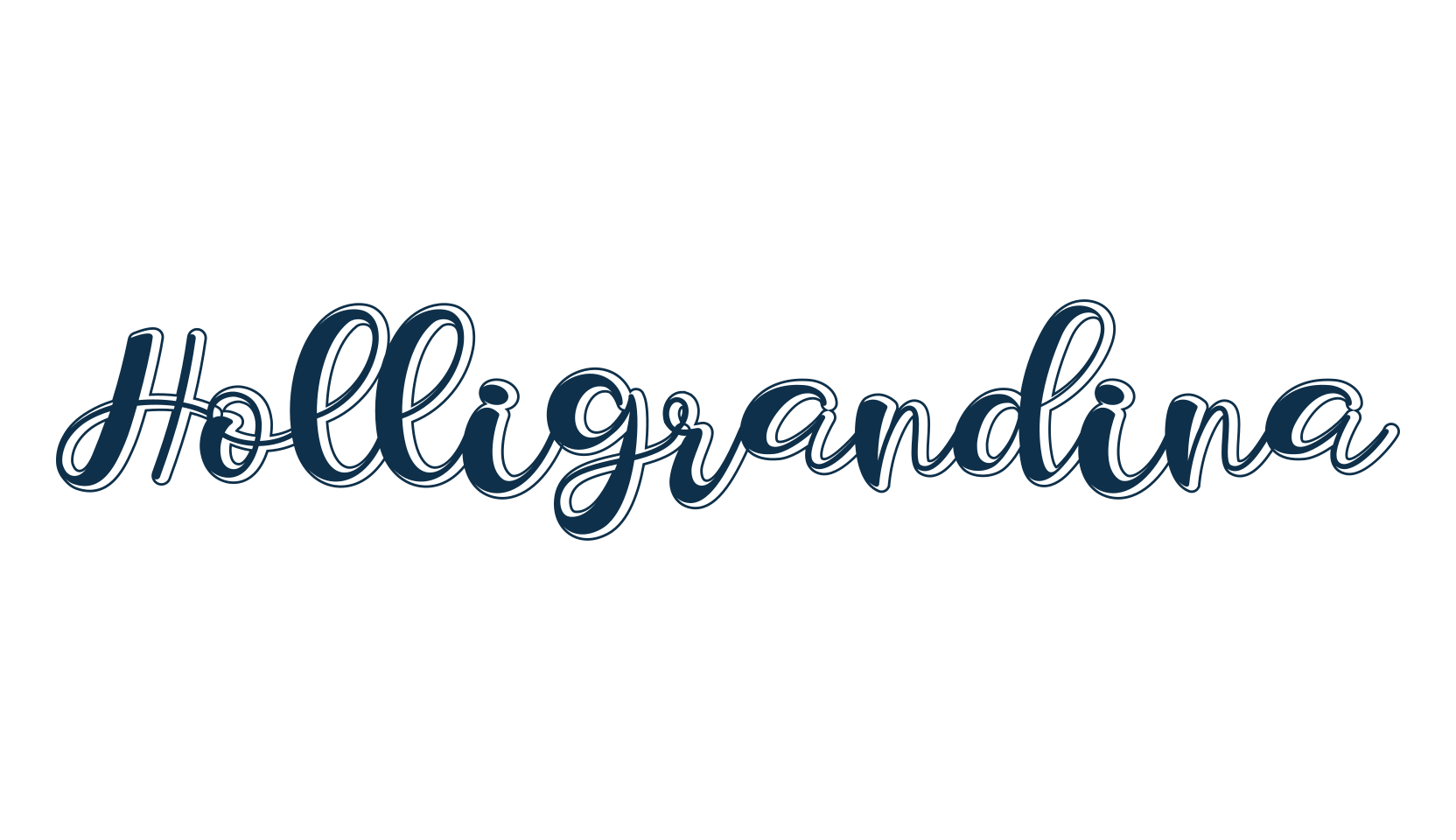Holligrandina, display market font preview