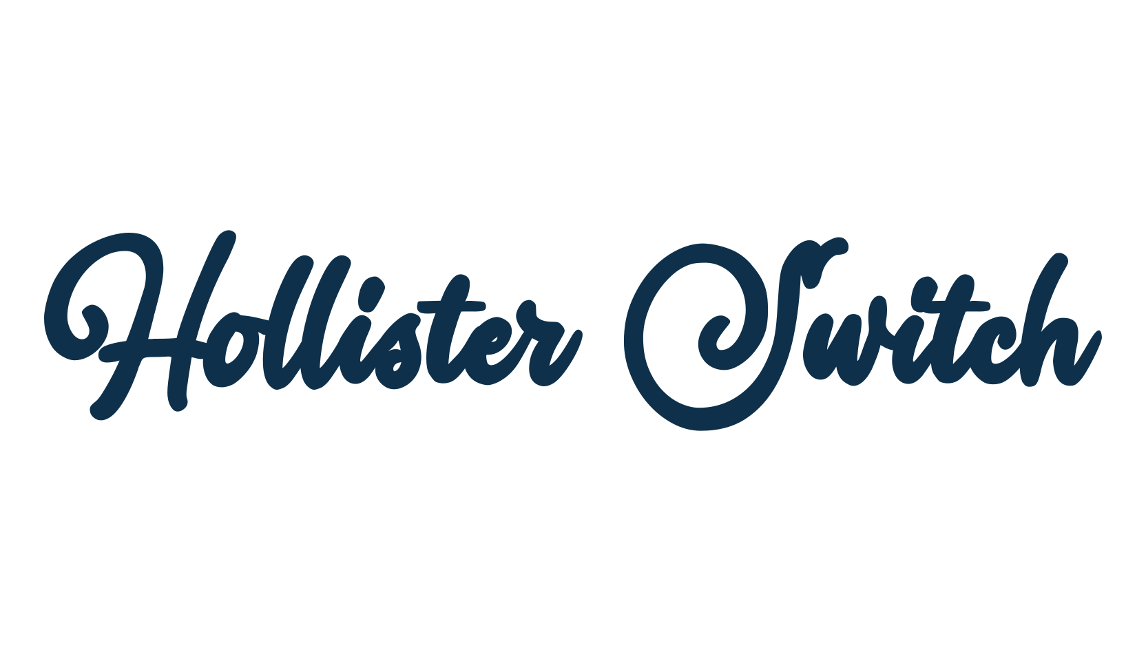 Hollister Switch, fancy decorative font preview