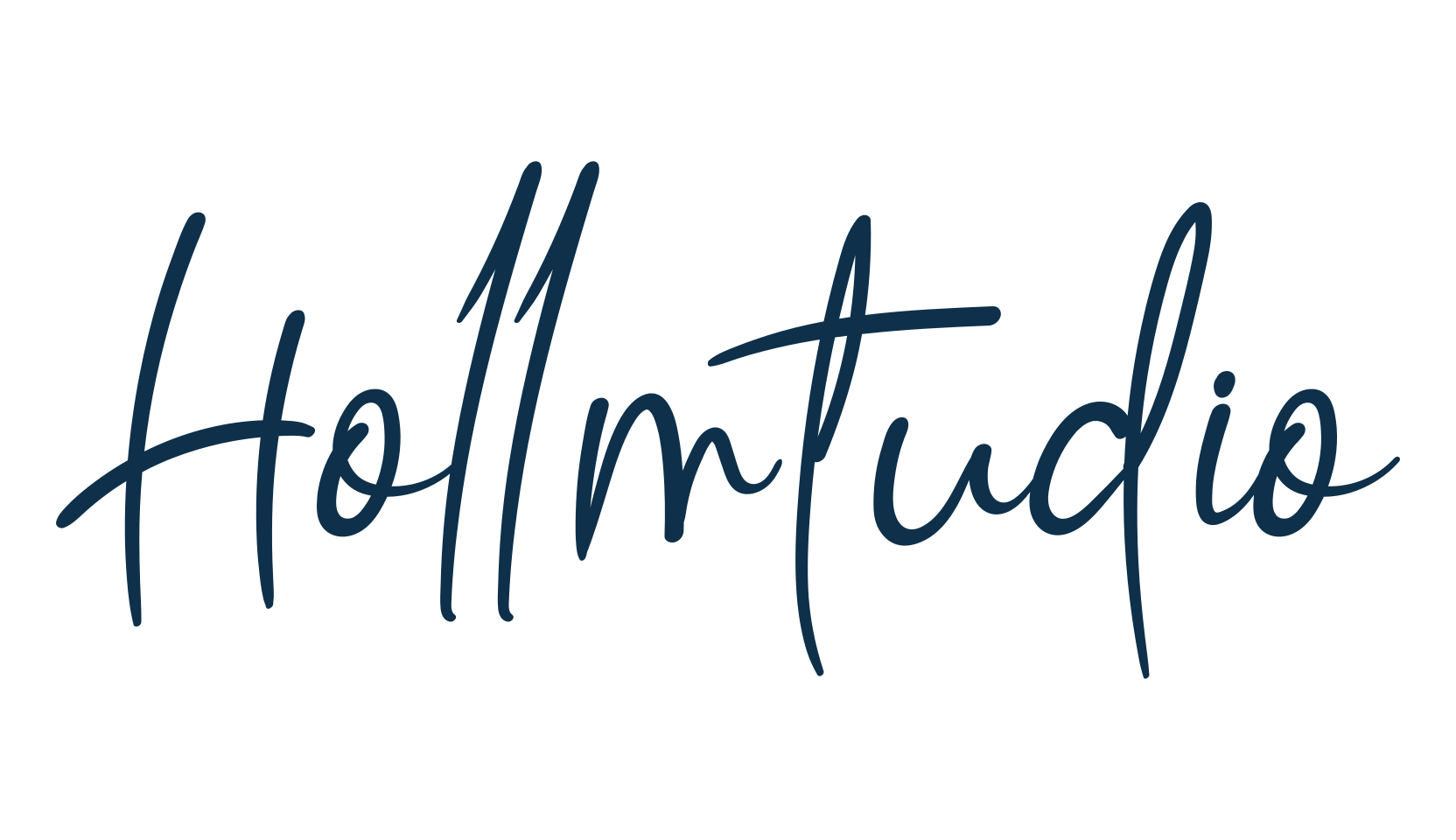 Hollmtudio, script handwritten fancy decorative calligraphy font preview