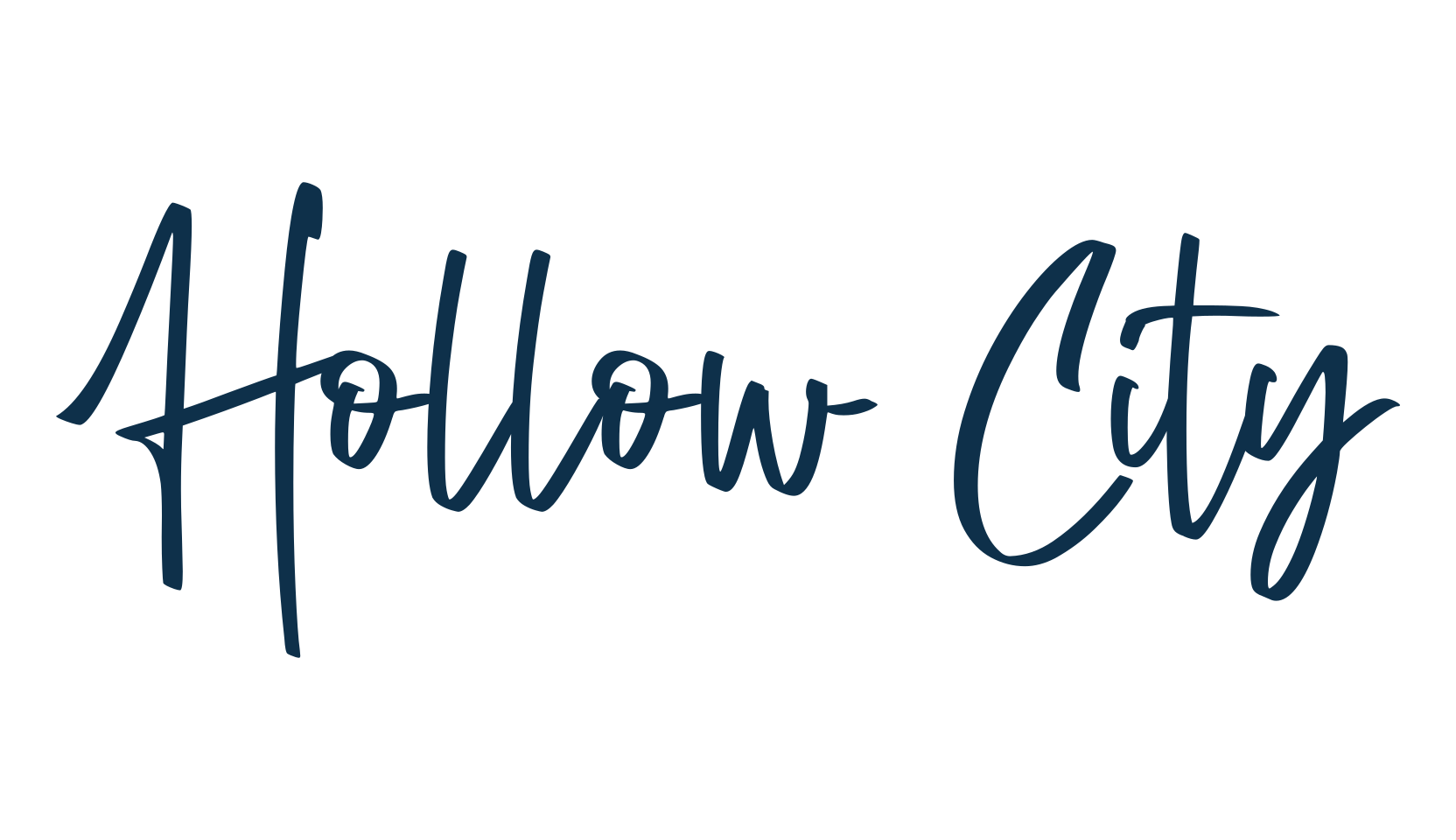 Hollow City, handwriting font preview