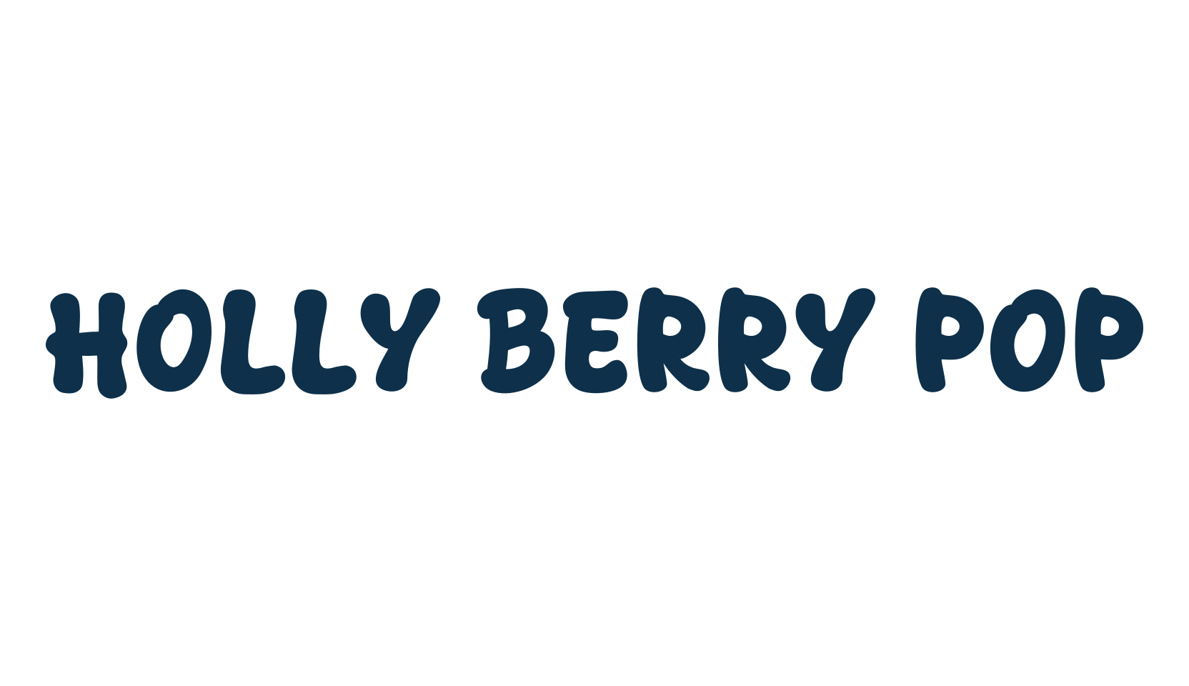 Holly Berry Pop, fancy cartoon decorative font preview