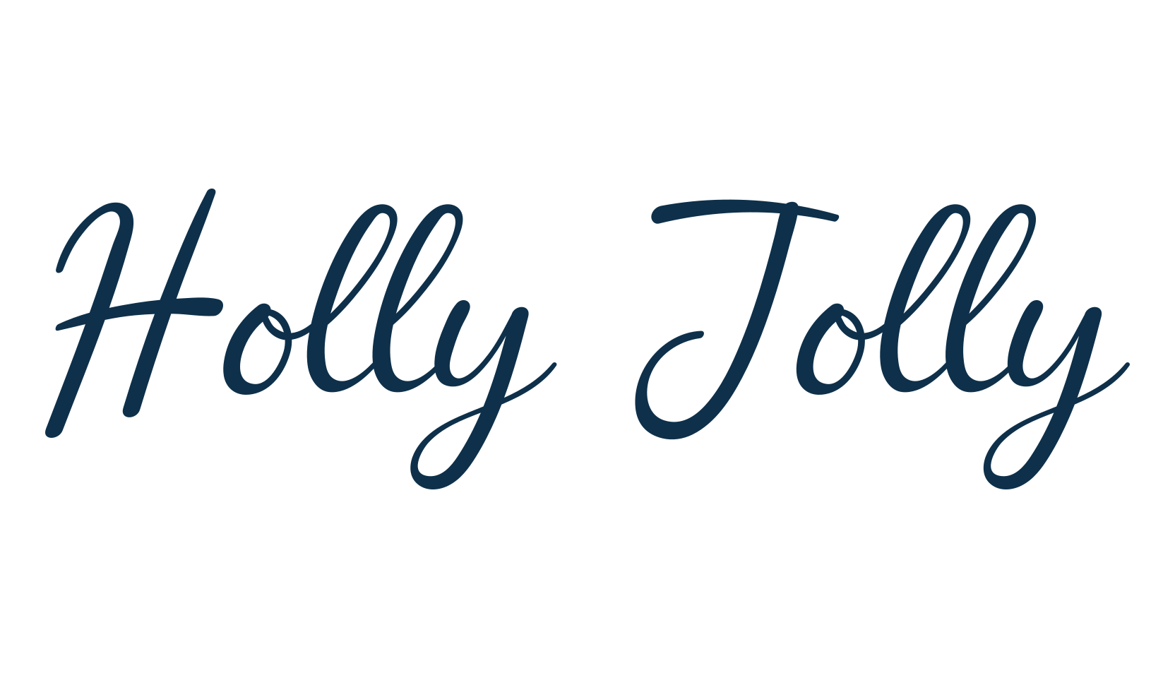 Holly Jolly, script handwritten fancy decorative calligraphy font preview