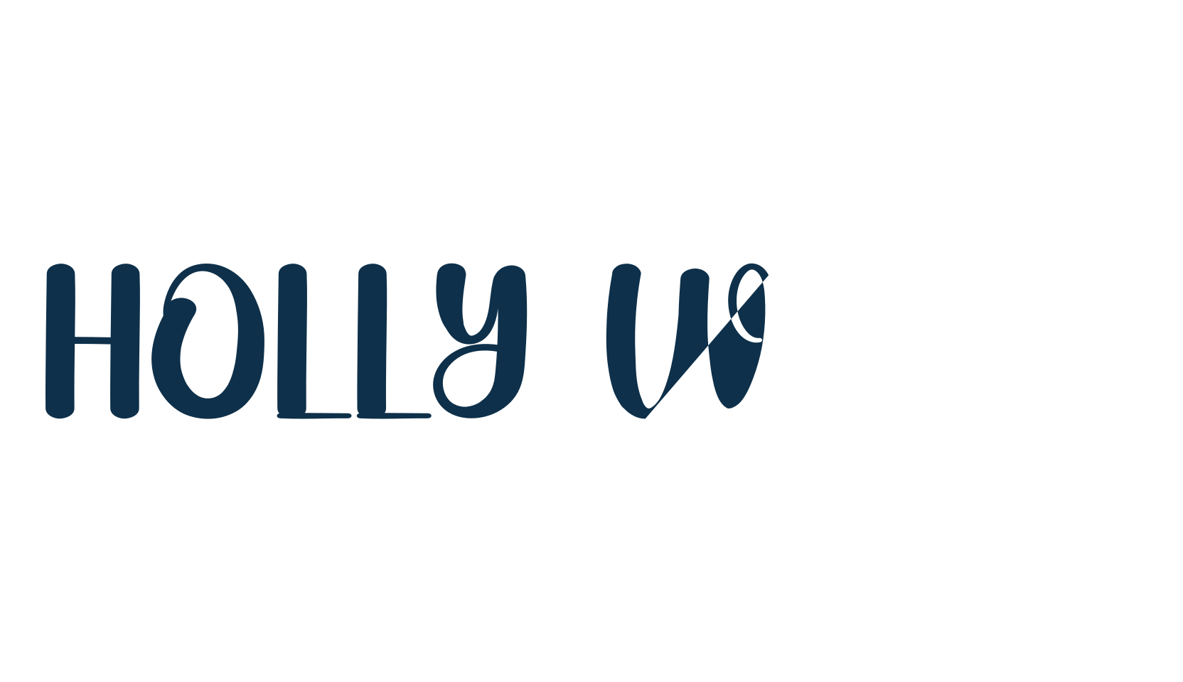 Holly Wood, fancy decorative font preview