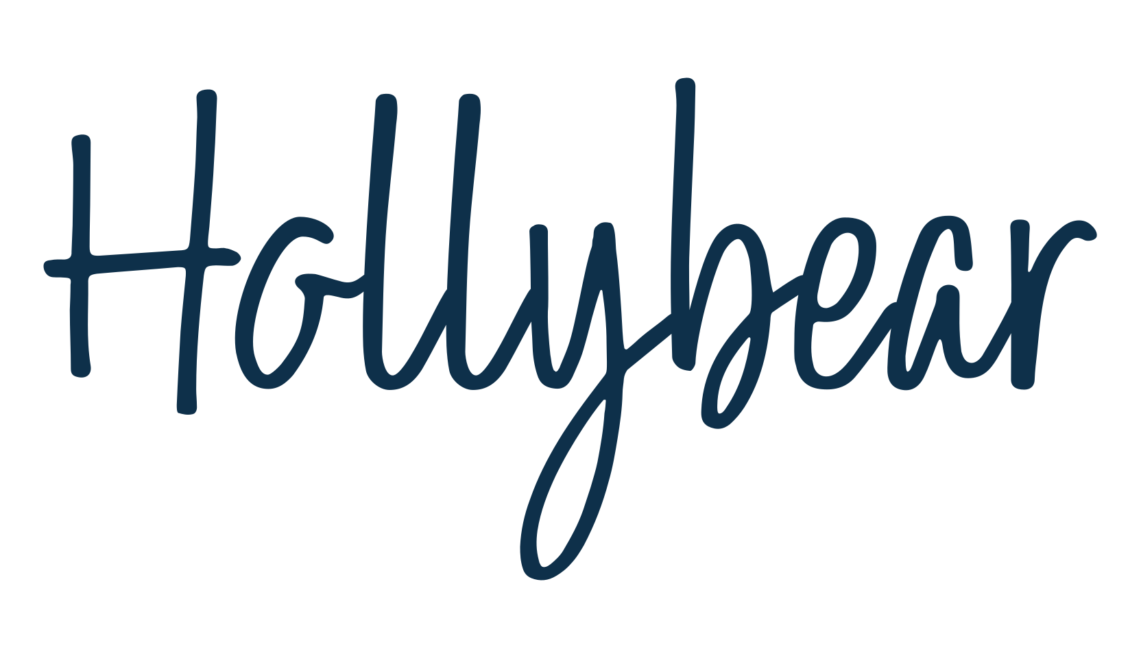 Hollybear, script handwritten fancy decorative calligraphy font preview