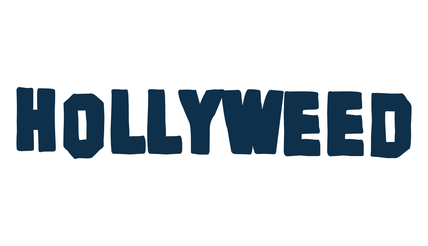 Hollyweed, fancy distorted decorative font preview