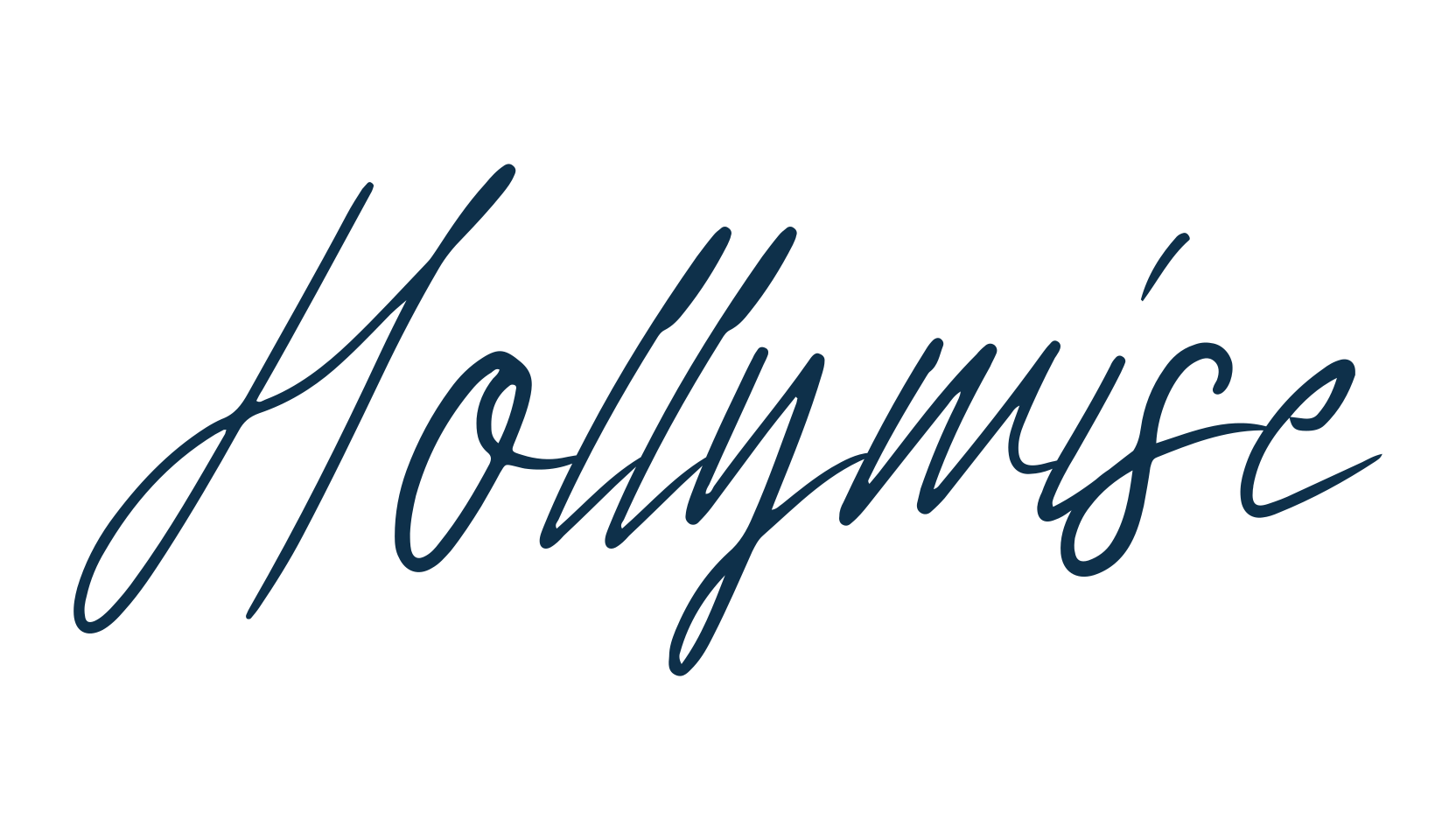 Hollywise, handwriting font preview