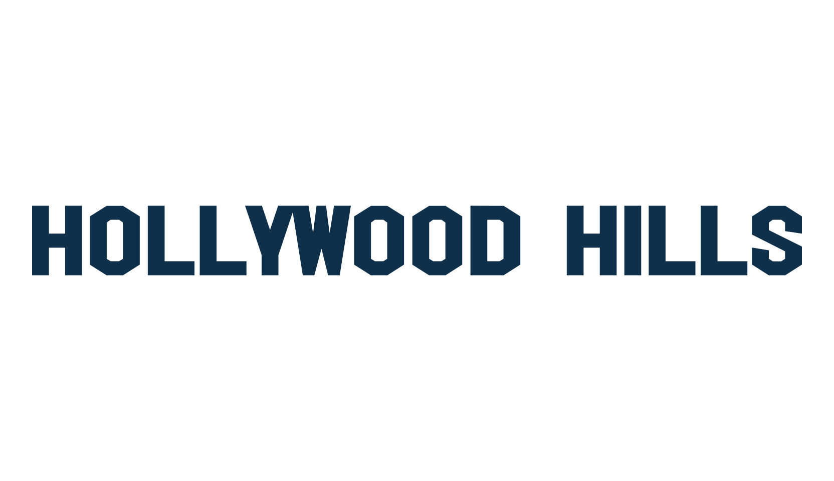 Hollywood Hills, old school font preview