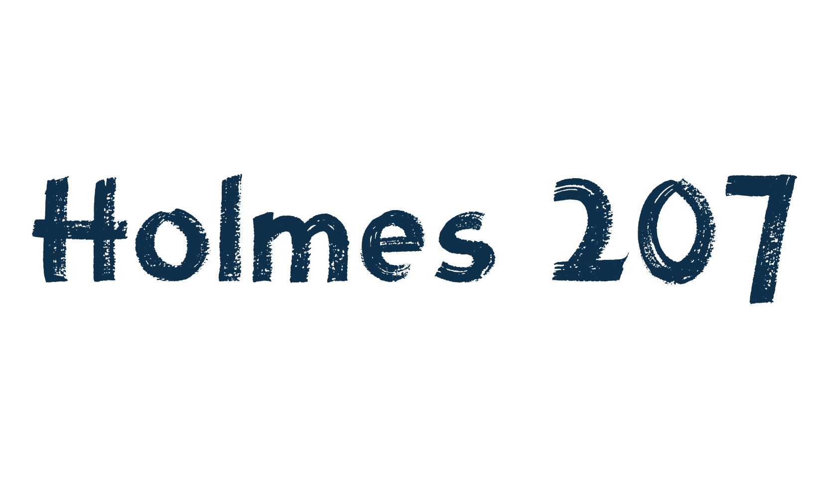 Holmes 207, brush font preview