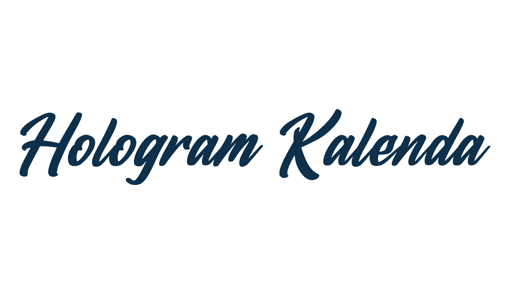 Hologram Kalenda, fancy various decorative script calligraphy font preview