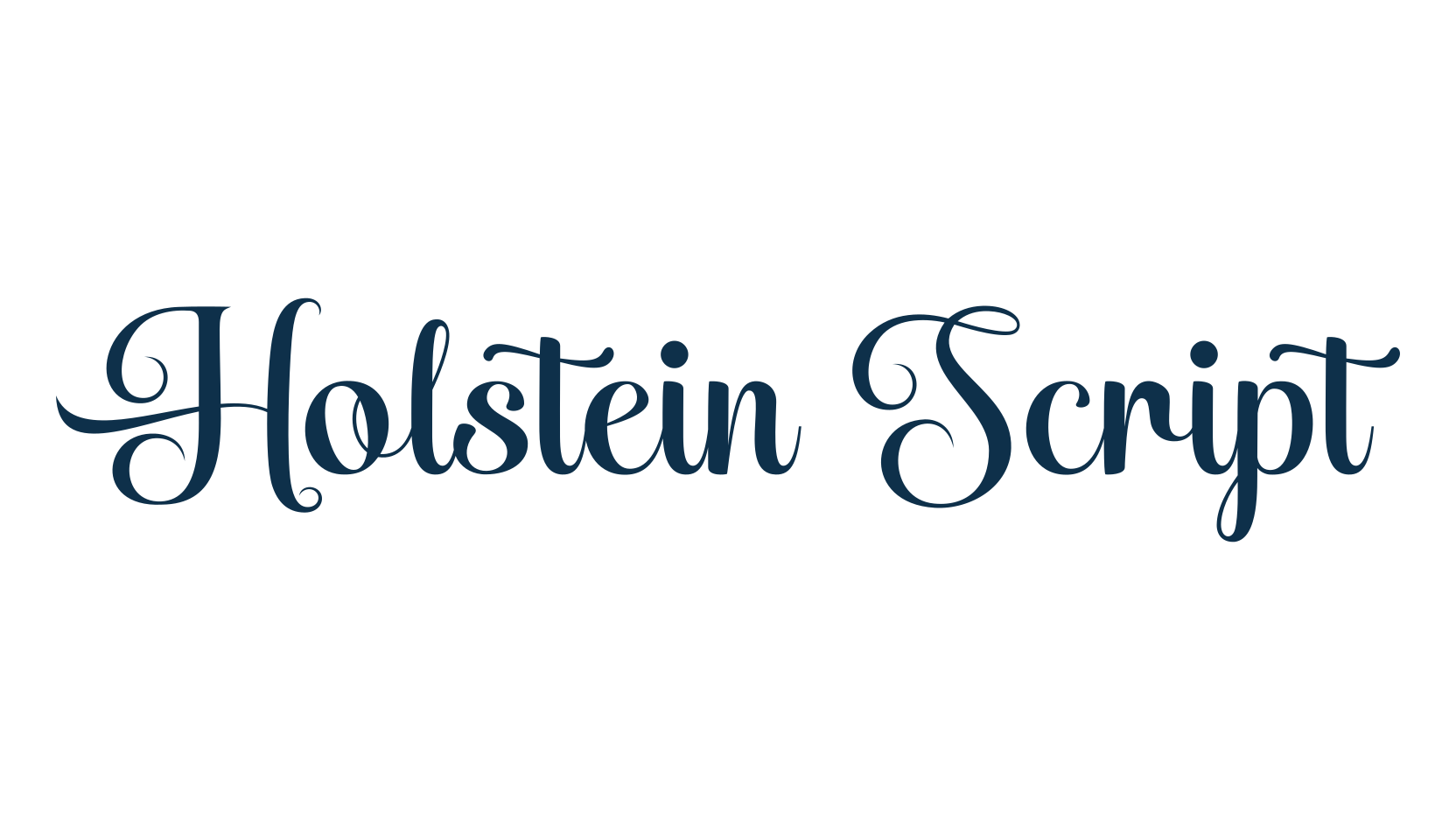 Holstein Script, calligraphy font preview
