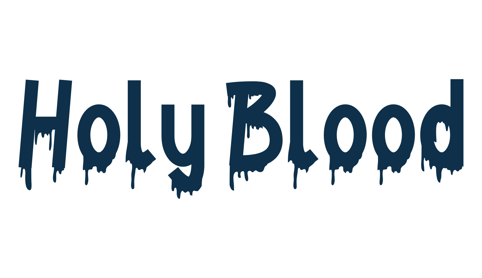 Holy Blood, halloween font preview