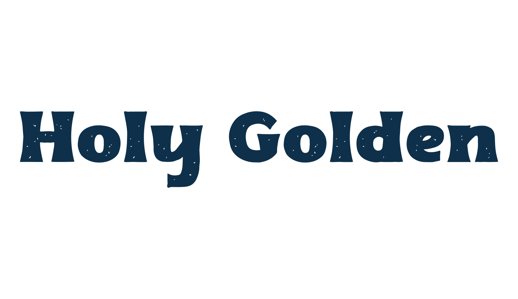 Holy Golden, fancy retro decorative font preview