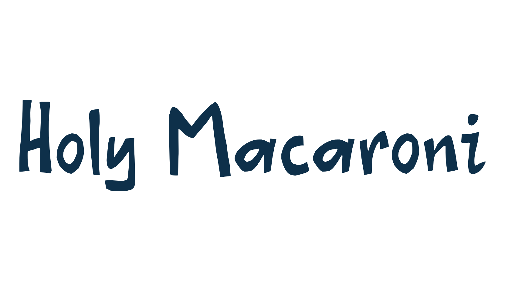 Holy Macaroni, cartoon font preview