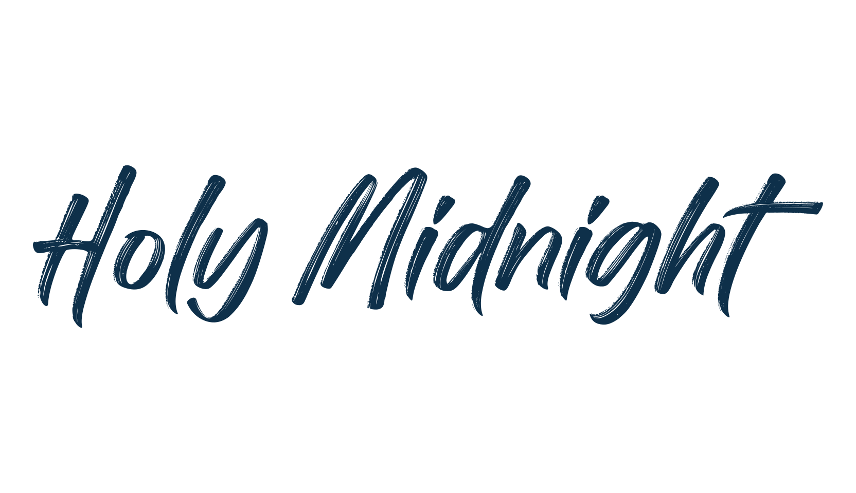 Holy Midnight, brush font preview