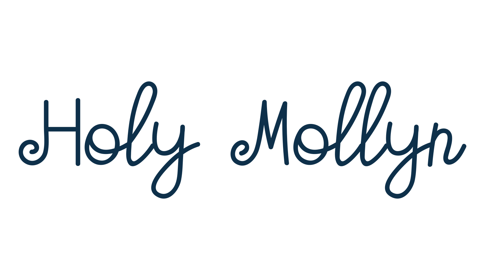 Holy Mollyn, handwriting font preview