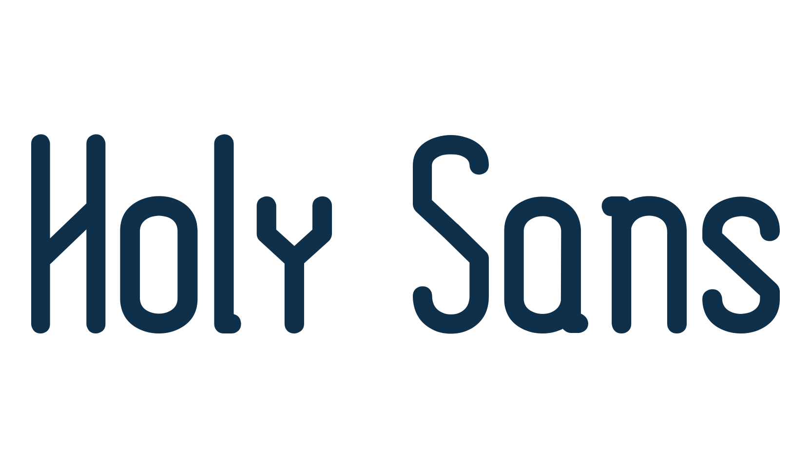Holy Sans, basic sans serif font preview