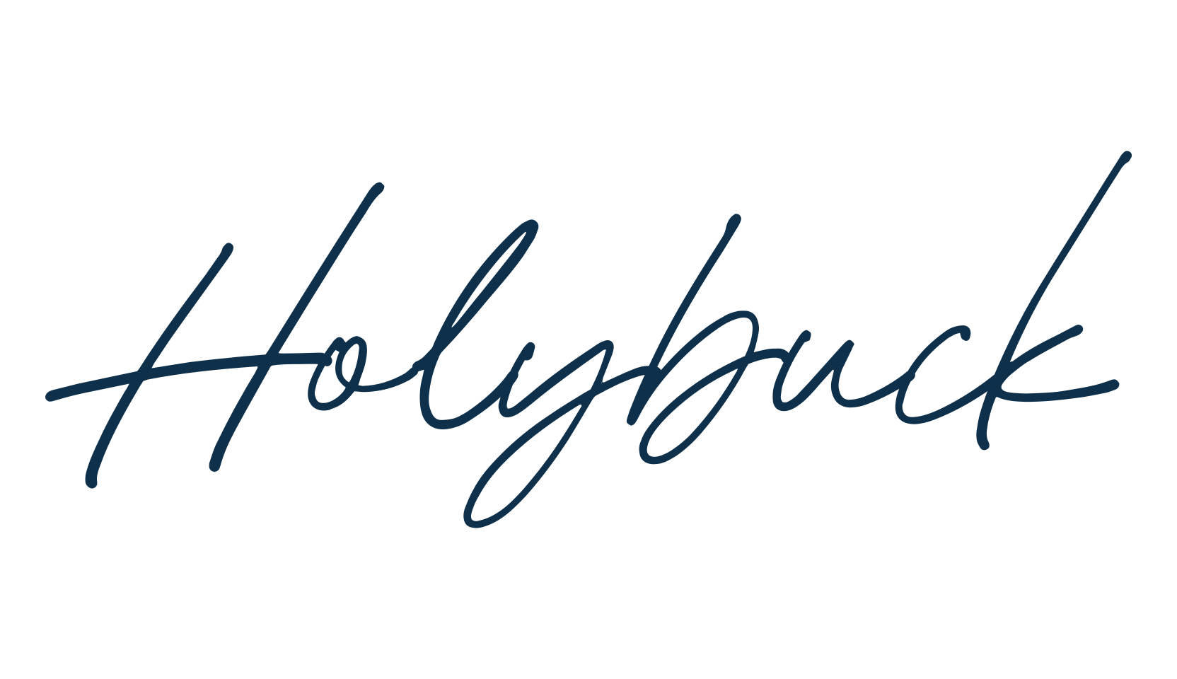Holybuck, handwriting font preview