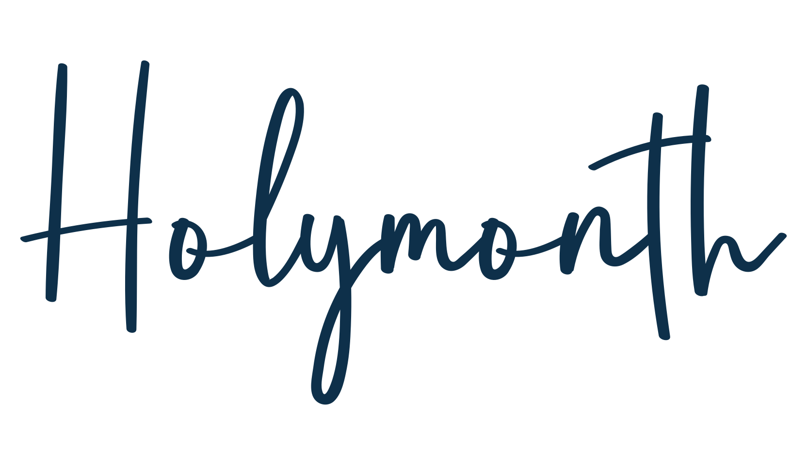 Holymonth, handwriting font preview