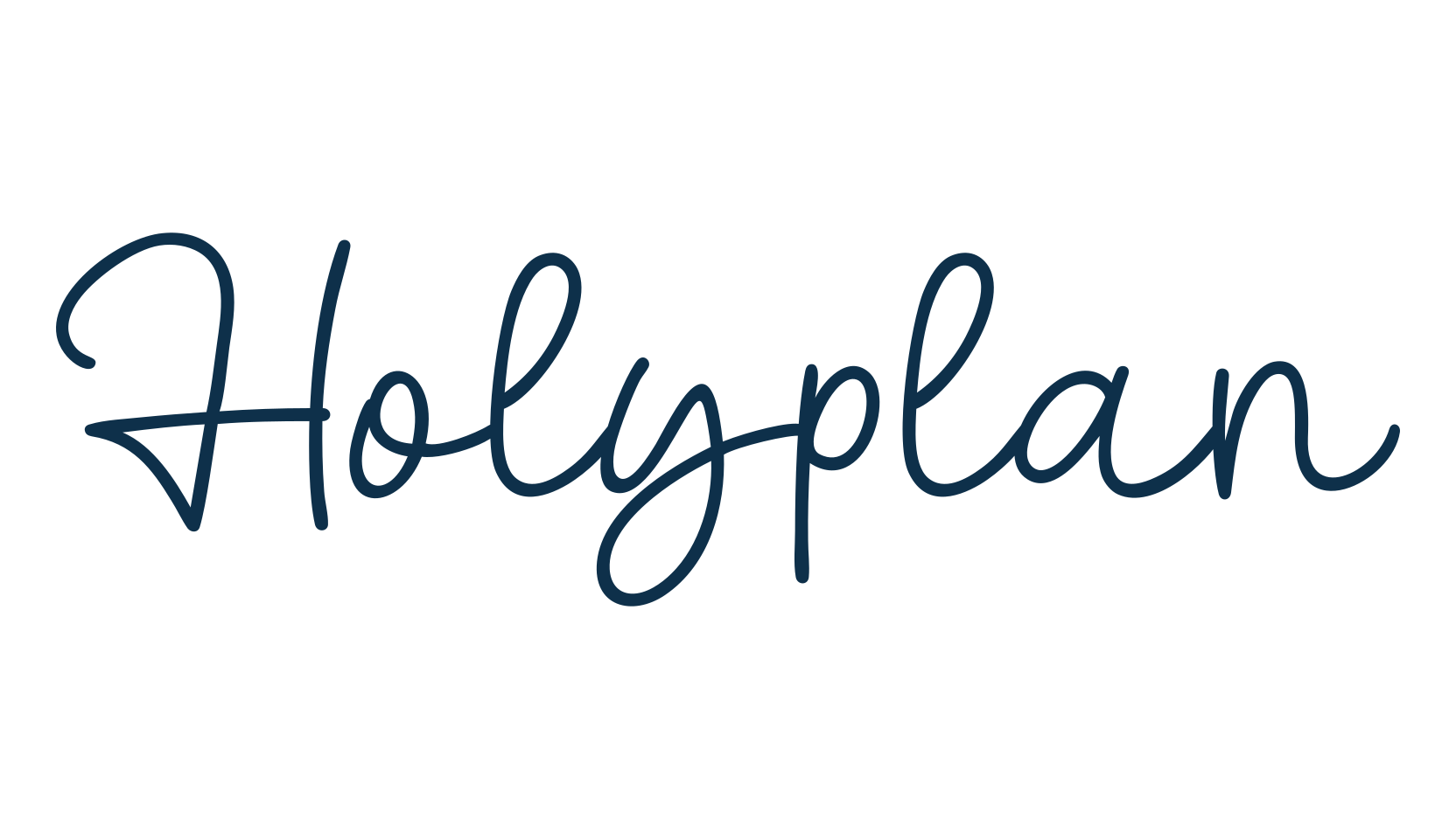 Holyplan, handwriting font preview