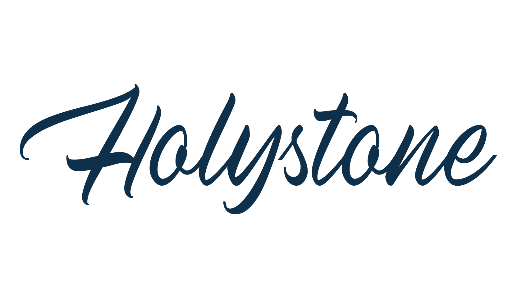 Holystone, script brush fancy decorative calligraphy font preview