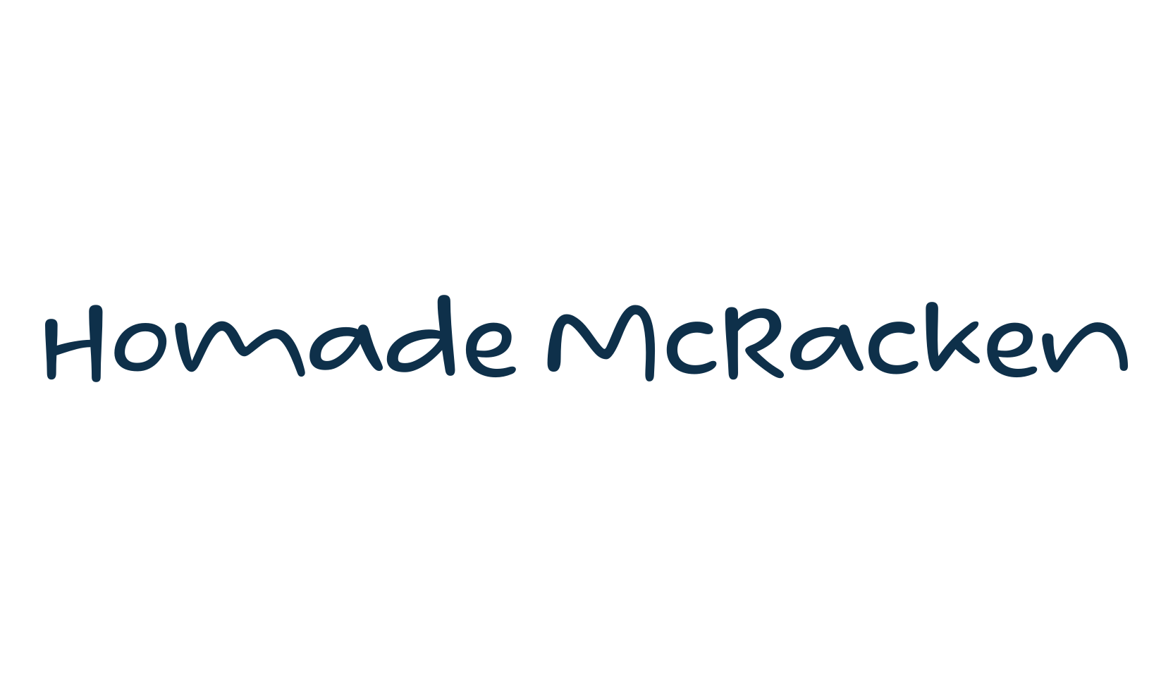 Homade McRacken, script handwritten fancy decorative calligraphy font preview
