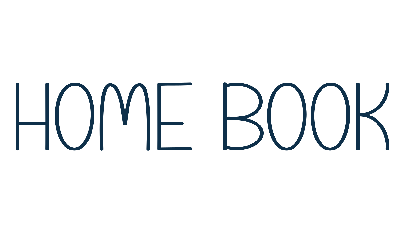 Home Book, fancy decorative font preview
