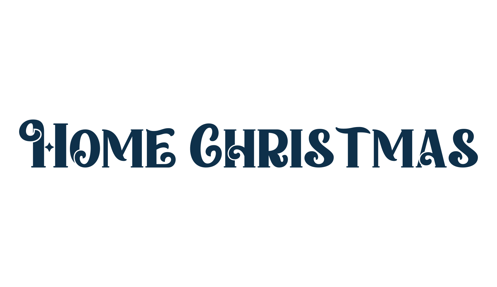 Home Christmas, fancy decorative font preview