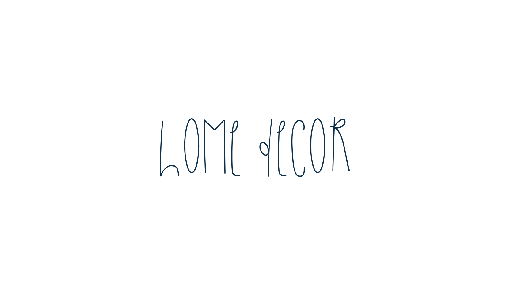 Home Decor, fancy decorative font preview