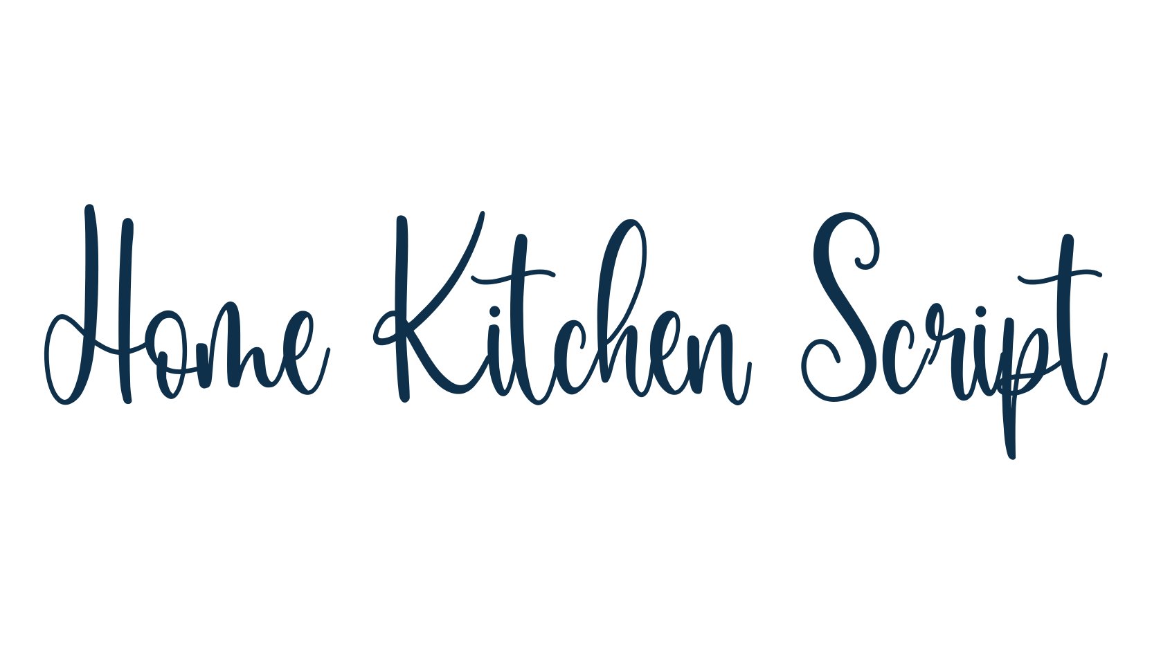 Home Kitchen Script, script handwritten fancy decorative calligraphy font preview
