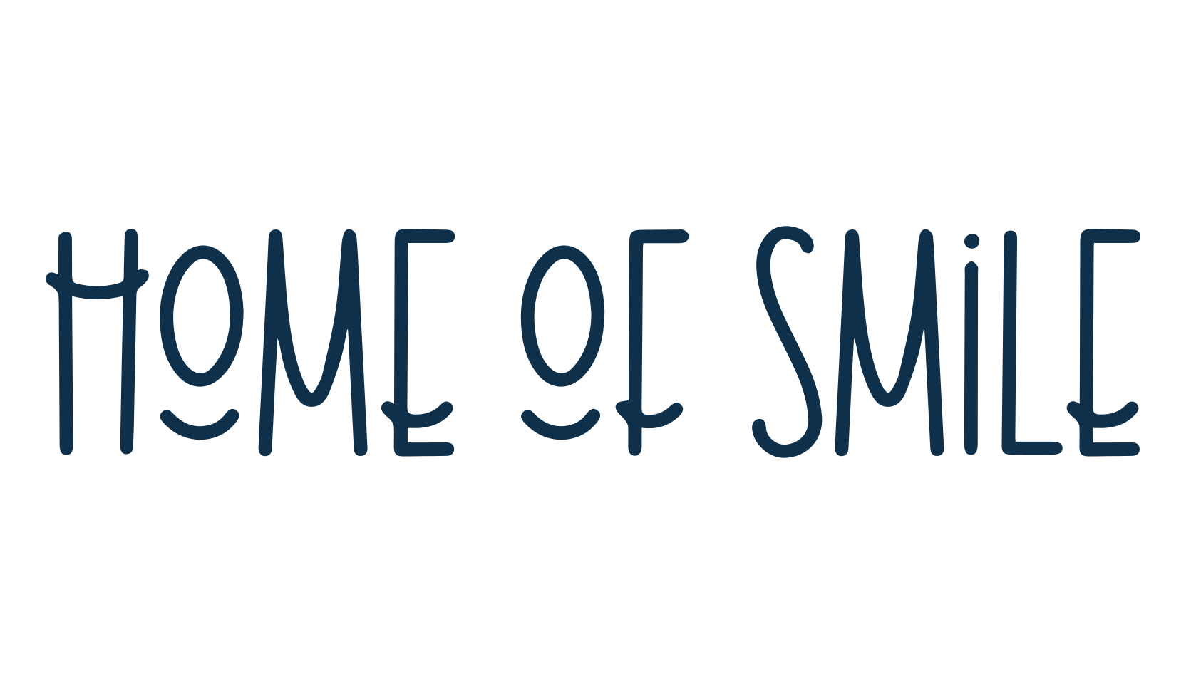 Home of Smile, fancy decorative font preview