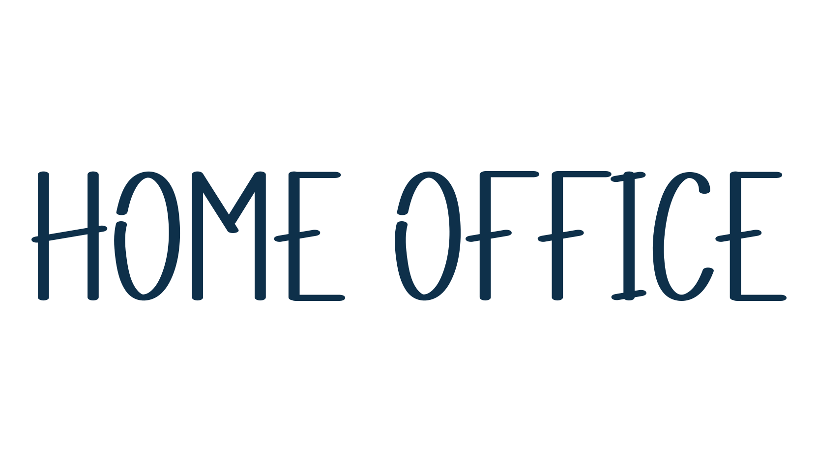 Home Office, fancy various decorative script calligraphy font preview