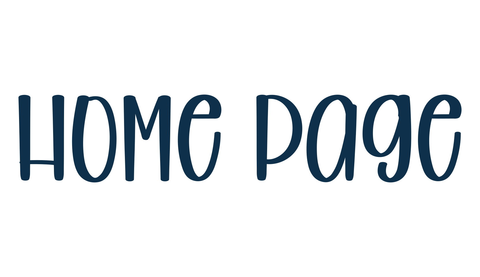 Home Page, script handwritten fancy decorative calligraphy font preview