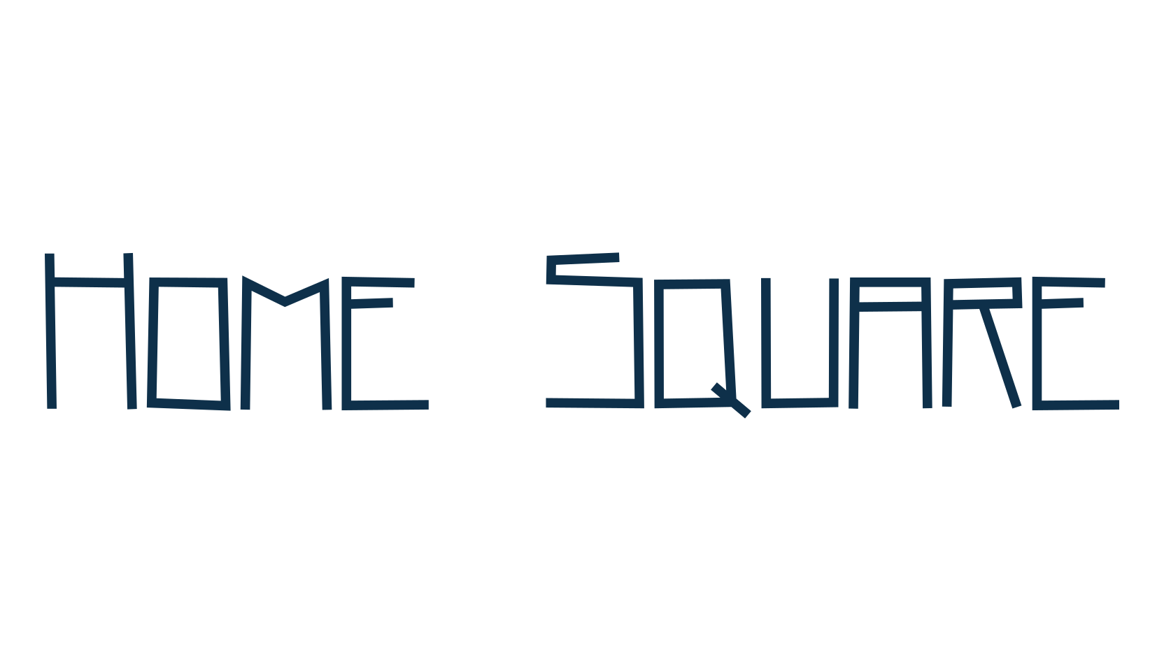 Home Square, fancy various decorative font preview