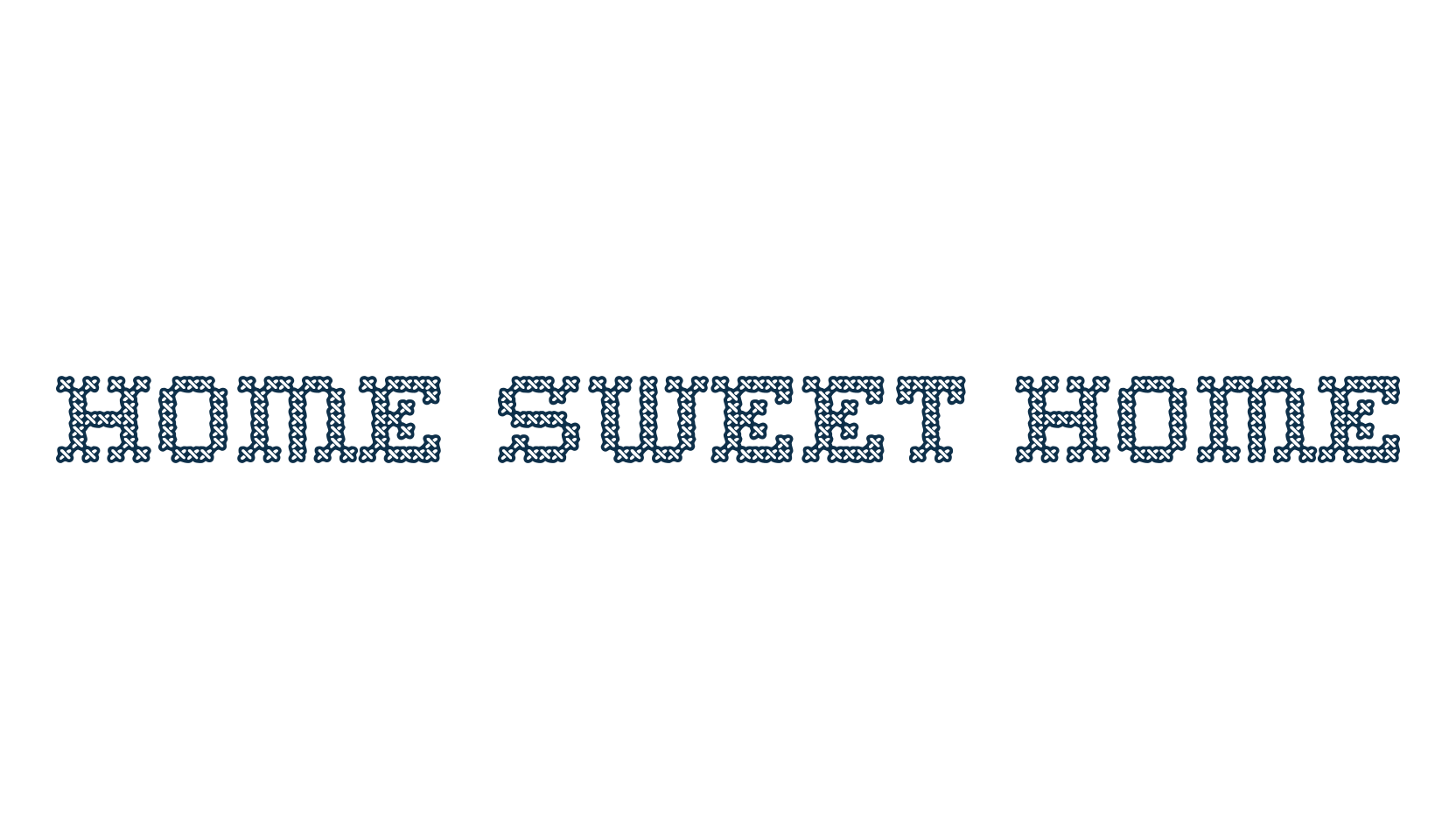 Home Sweet Home, fancy decorative font preview